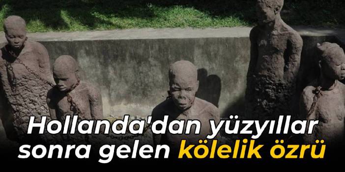 Hollanda'dan yüzyıllar sonra gelen kölelik özrü