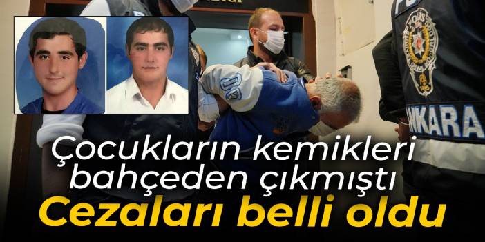 2 kardeşin kemikleri bahçede bulunmuştu: O davada karar çıktı