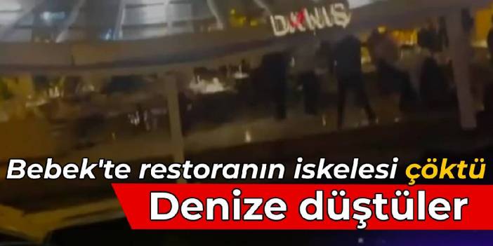 Bebek'te restoranın iskelesi çöktü