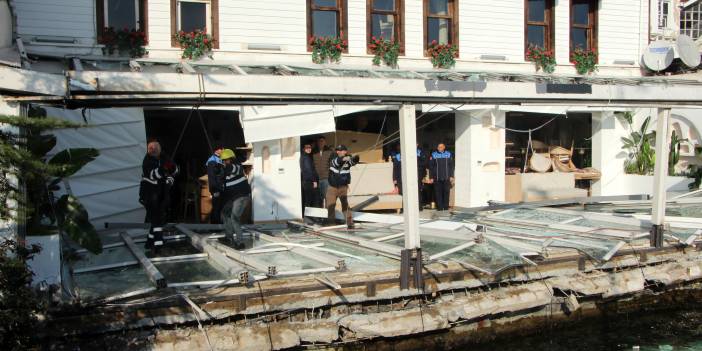 Bebek'te çöken iskele söküldü