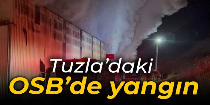 Tuzla'daki geri dönüşüm tesisinde yangın