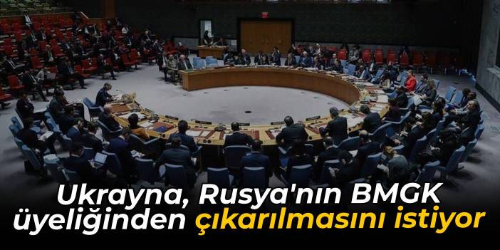 Ukrayna, Rusya'nın BMGK üyeliğinden çıkarılmasını istiyor