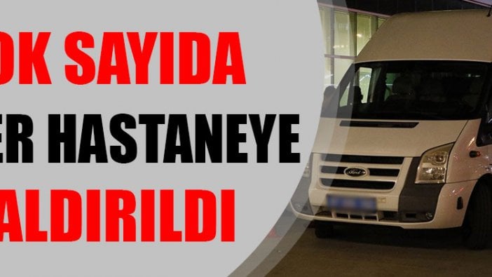 Çok sayıda asker hastaneye kaldırıldı