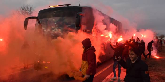 Galatasaray Sivas'ta coşkuyla karşılandı