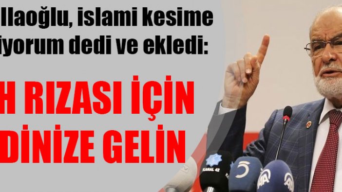 Temel Karamollaoğlu: Bu erken değil baskın seçim