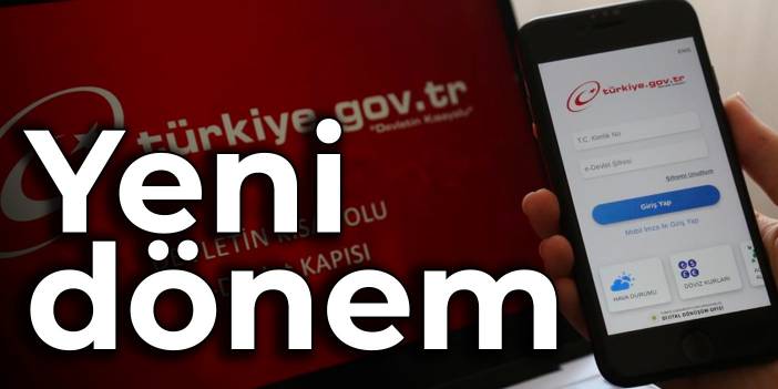 e-Devlet'te yeni dönem