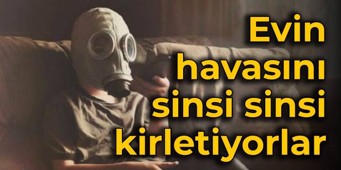 Evin havasını sinsi sinsi kirletiyorlar