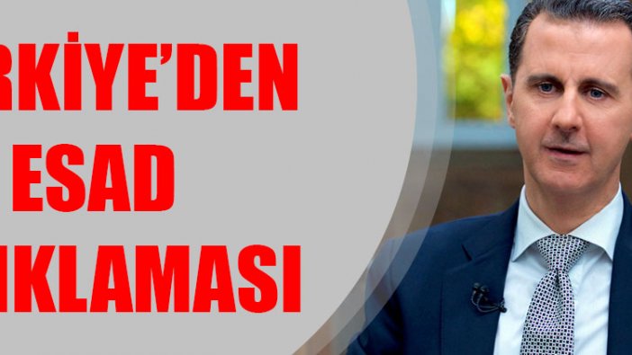 Türkiye'den Esad açıklaması