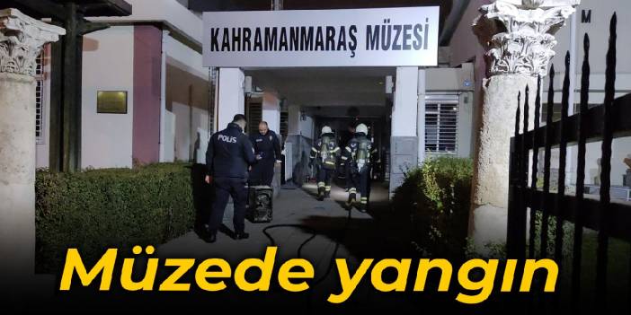 Müzede yangın