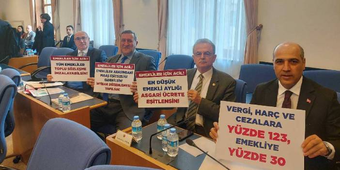 Meclis’te “İşçi arkada, işveren önde oturuyor” tartışması