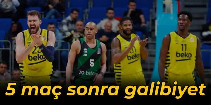 Fenerbahçe Beko'dan 5 maç sonra galibiyet