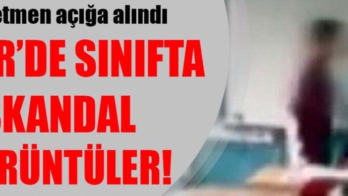 İzmir'de sınıfta skandal görüntüler