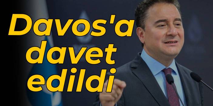 Ali Babacan Davos'a davet edildi