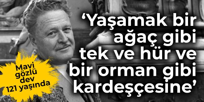 Mavi gözlü dev 121 yaşında: Nazım Hikmet etkinliklerle anılacak