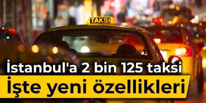 İstanbul'a 2 bin 125 taksi: İşte yeni özellikleri