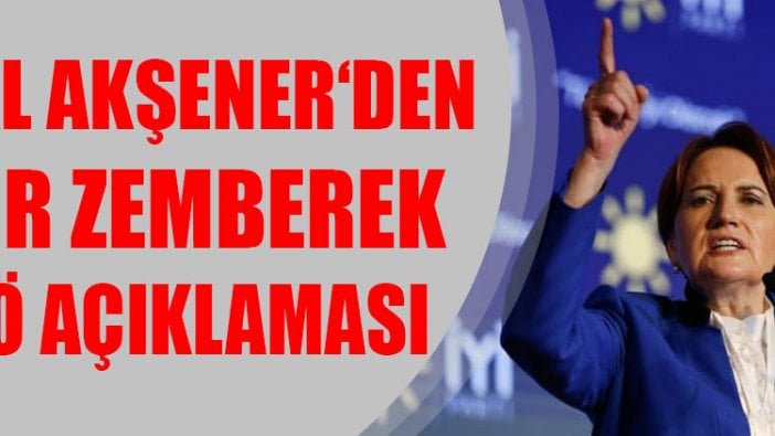 Meral Akşener ‘den zehir zemberek FETÖ açıklaması