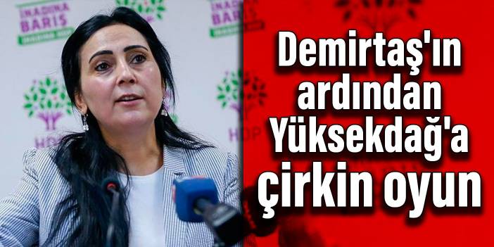 Demirtaş'ın ardından Yüksekdağ'a çirkin oyun