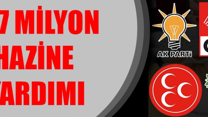 547 milyon hazine yardımı