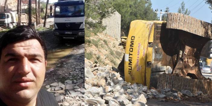 İstinat duvarı çöktü: Devrilen kepçenin operatörü öldü