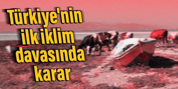 Türkiye'nin ilk iklim davasında karar