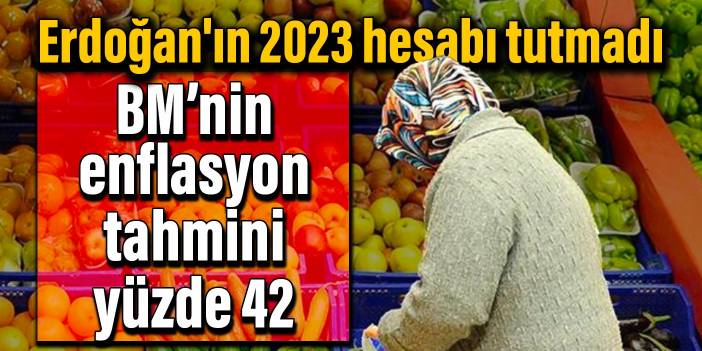 Erdoğan'ın 2023 hesabı tutmadı: BM’nin enflasyon tahmini yüzde 42