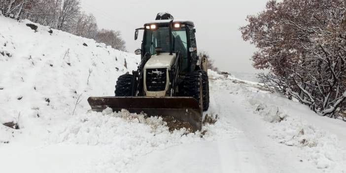 Kar 169 yolu ulaşıma kapattı