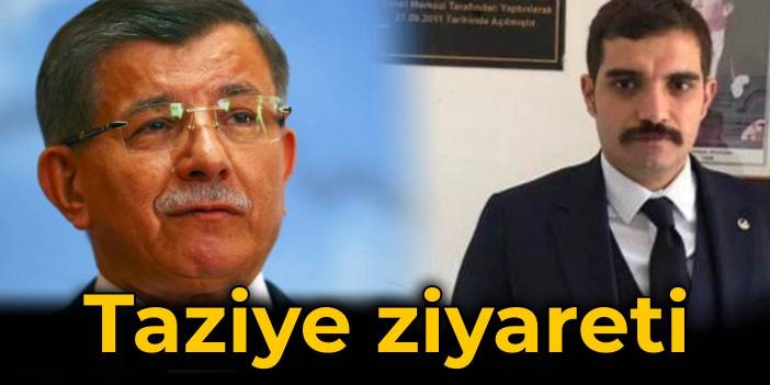 Davutoğlu'ndan Sinan Ateş'in eşine taziye ziyareti