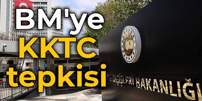 Dışişlerinden BM'ye KKTC tepkisi