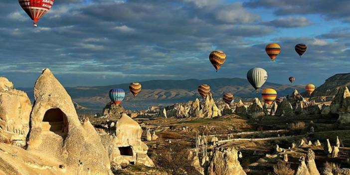 Kapadokya'da balon turlarına rüzgar engeli