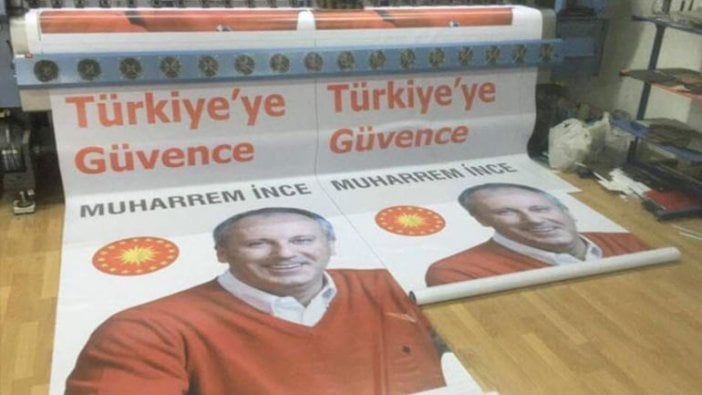 Cumhurbaşkanı adayı Muharrem İnce! İşte adaylık afişi