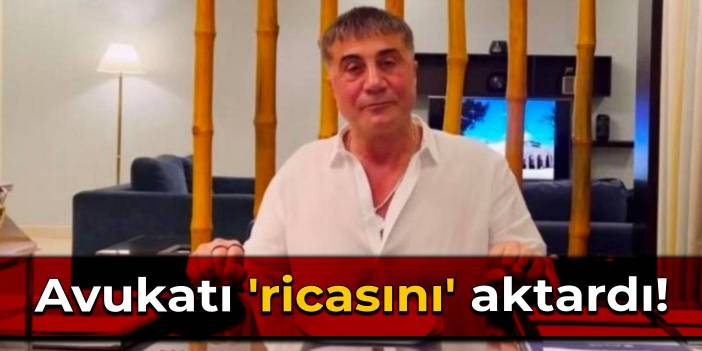 Avukatı, Sedat Peker'in 'ricasını' aktardı!