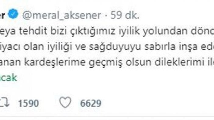 Meral Akşener'den saldırıyla ilgili ilk açıklama