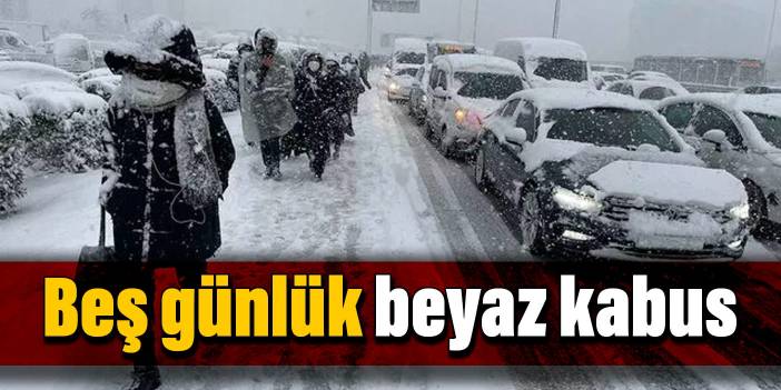 Beyaz kabus 5 gün sürecek, meteoroloji buzlanma ve çığ uyarısı yaptı