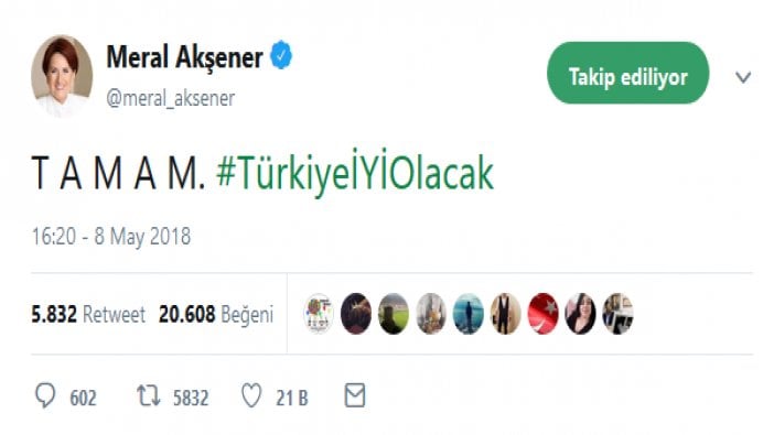 İnce, Akşener ve Karamollaoğlu'da TAMAM dedi