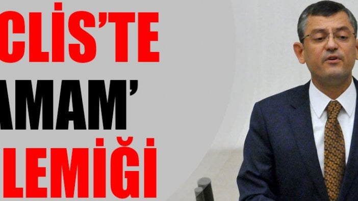 Meclis’te ‘Tamam’ polemiği