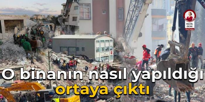 O binanın nasıl yapıldığı ortaya çıktı:  'Doğru projeyi yaptık, doğru uyguladık'  Zemininden çıkan sular temizlenmiş