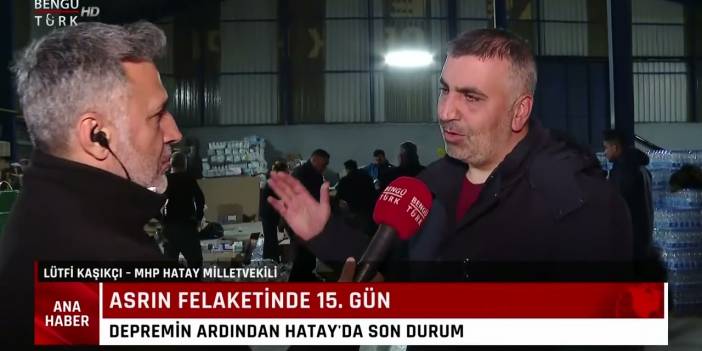 Deprem sırasında röportajı kesip kaçan MHP'li Kaşıkçı: Vicdanınız kurusun