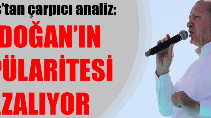 Times’tan çarpıcı analiz: Erdoğan’ın popülaritesi azalıyor