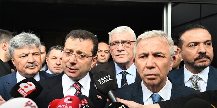 İmamoğlu ve Yavaş Saadet Partisi Genel Merkezi'nde