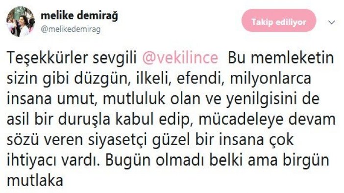 Sanatçılardan Muharrem İnce’ye teşekkür mesajları!