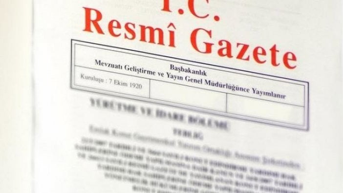 Bakanlıklara ait atama kararları Resmi Gazete'de