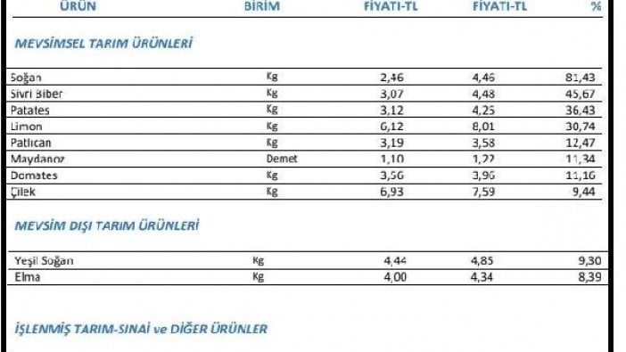 İTO: Haziran ayının zam şampiyonu soğan oldu