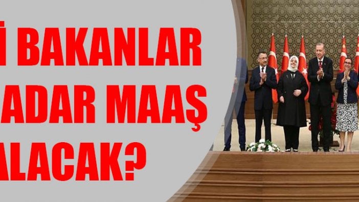 Yeni bakanlar ne kadar maaş alacak?