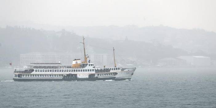 İstanbul'da bazı vapur seferleri yapılamıyor