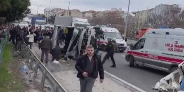 Silivri'de zincirleme kaza: Çok sayıda yaralı var