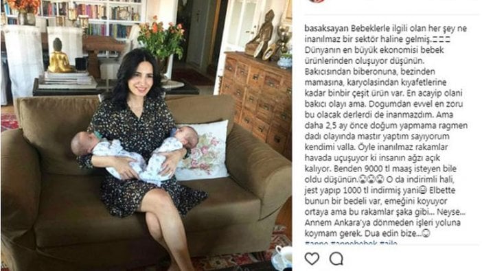 Başak Sayan'ın "dadı" isyanı