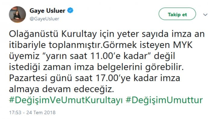 Ve CHP'de 'Olağanüstü Kurultay' için yeterli imza toplandı