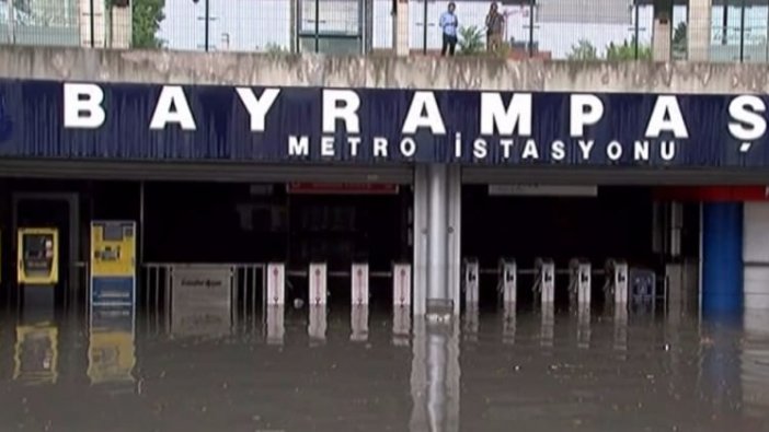 İstanbul’da yoğun yağış! Metro seferleri durdu