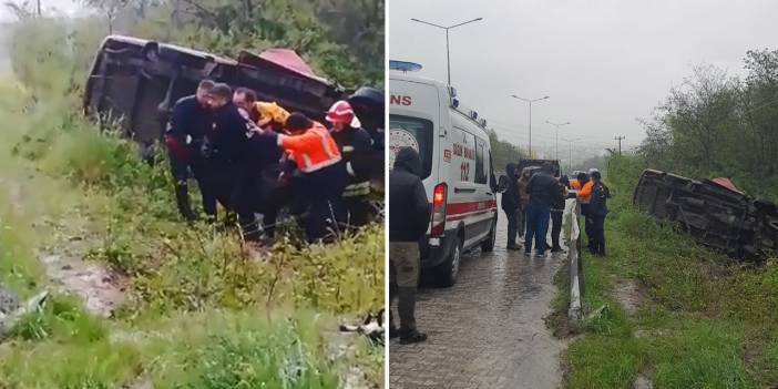 Yalova'da yoldan çıkan minibüs takla attı: 3 kişi hayatını kaybetti