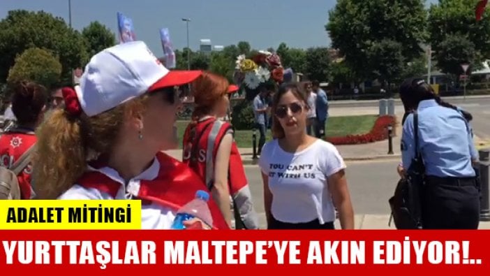 Daha saatler var ama milyonlar Adalet Mitingine akın etmeye başladı